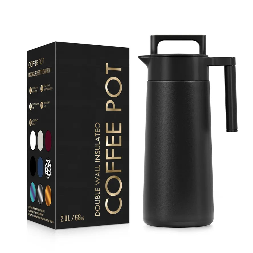 KTX-202771 Custom Stainless Steel Insulated Beverage Dispenser for Coffee, Water, and Tea with Dual-Wall Design and Handle