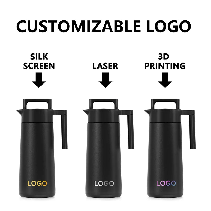 KTX-202771 Custom Stainless Steel Insulated Beverage Dispenser for Coffee, Water, and Tea with Dual-Wall Design and Handle