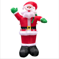 HKM-202771 Giant Inflatable Santa Claus with LED Lights for Christmas Lawn Decoration