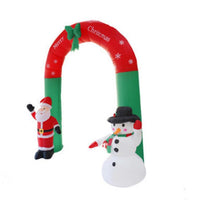 HKM-202771 Giant Inflatable Santa Claus with LED Lights for Christmas Lawn Decoration