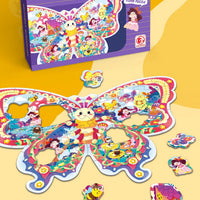 HKM-202835 Large Educational Floor Puzzle for Kids - 100 Cartoon Design with Gift Box