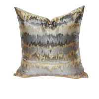 HKM-202963 Luxury Gray and Gold Striped Pillow Case and Cushion Cover, Multiple Sizes Available