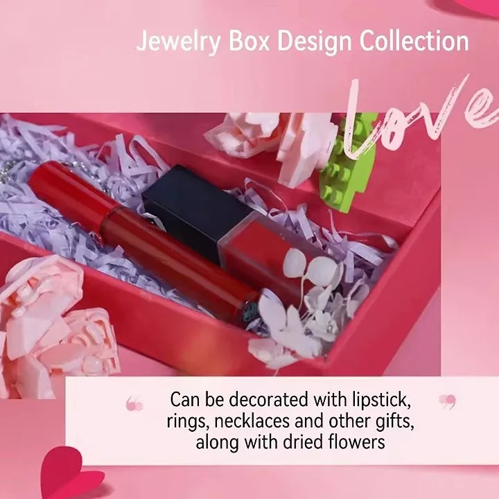 Pink Bear Building Block Set with Rose - DIY Model Toy for Girls and Women, Perfect for Valentine's Day