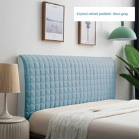 HKM-203155 Universal Solid Color Crystal Velvet Ice Silk Bedside Cover – Simple Style Dust Protector