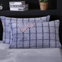 HKM-203155 Warm Flannel Cartoon Printed Fitted Sheet - Cozy Winter Mattress Cover in Various Design Options