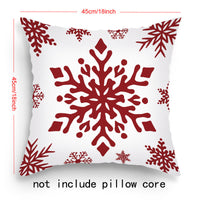 HKM-203219 Cartoon Santa Claus and Elk Holiday Pillow Covers - Decorative Cushion Covers 45x45cm, Multiple Sets Available
