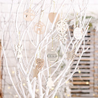 HKM-203283 Wooden Christmas Pendant in Transparent Box - Angel, Tree, Star, Love, Snowflake, Sphere Models