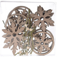 HKM-203283 Wooden Christmas Pendant in Transparent Box - Angel, Tree, Star, Love, Snowflake, Sphere Models