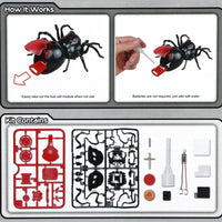 HKM-203411 Salt Water Powered Spider Robot Toy for Children - Educational DIY STEM Experiment