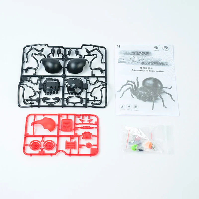 HKM-203411 Salt Water Powered Spider Robot Toy for Children - Educational DIY STEM Experiment