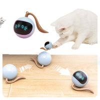 HKM-203603 Interactive Colorful LED Rotating Ball for Cats - 360° Motion and Sensor Technology