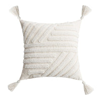 HKM-203603 Scandinavian Floral Tufted Pillowcase – Cotton Cushion Cover for Home Décor