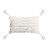 HKM-203603 Scandinavian Floral Tufted Pillowcase – Cotton Cushion Cover for Home Décor