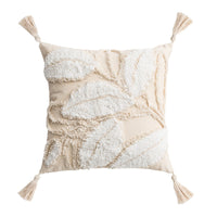 HKM-203603 Scandinavian Floral Tufted Pillowcase – Cotton Cushion Cover for Home Décor