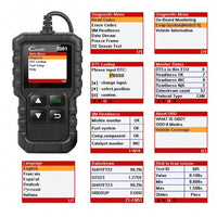 HKM-203667 Blue Creeder 3001 OBD2 Automotive Diagnostic Tool with Color Screen