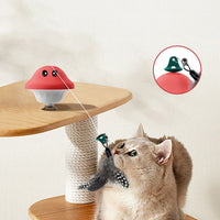 HKM-203923 Cat Wand Suction Cup Pet Movement Playing Toy Cat Wand Toys Retractable Cat Teaser Cat Toys Cat Exercise Toys For Indoor Kittens