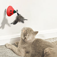 HKM-203923 Cat Wand Suction Cup Pet Movement Playing Toy Cat Wand Toys Retractable Cat Teaser Cat Toys Cat Exercise Toys For Indoor Kittens