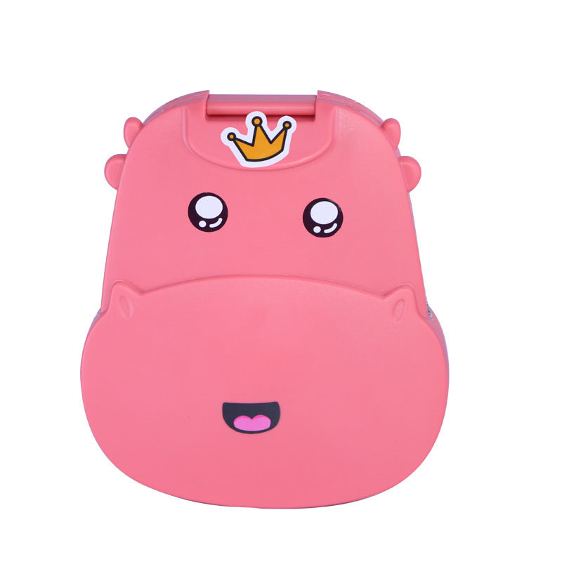 KTX-203987 Kids Cartoon Nap Pillow in Random Expressions – Cotton Cushion in Blue, Pink, Dark Green