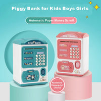 HKM-203987 Kids Electric ATM Piggy Bank Toy - Safe Plastic Money Box for Ages 2-12