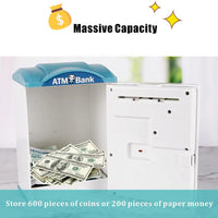 HKM-203987 Kids Electric ATM Piggy Bank Toy - Safe Plastic Money Box for Ages 2-12