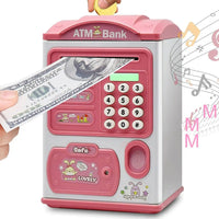 HKM-203987 Kids Electric ATM Piggy Bank Toy - Safe Plastic Money Box for Ages 2-12