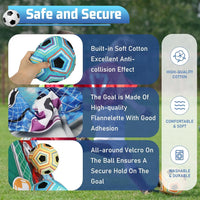HKM-204115 Kids Indoor Outdoor Soccer Ball Game Set with 2 Soccer Balls and Target