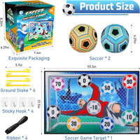 HKM-204115 Kids Indoor Outdoor Soccer Ball Game Set with 2 Soccer Balls and Target