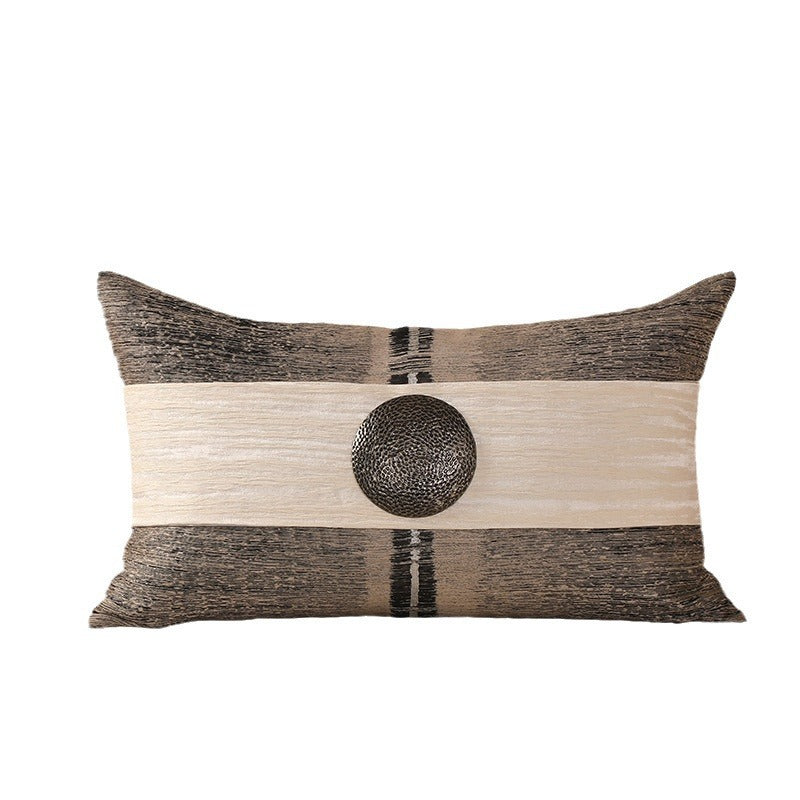 HKM-204115 New Chinese Style Cotton and Linen Pillow Cover - Available in Multi-Color Options, 45x45cm and 30x50cm