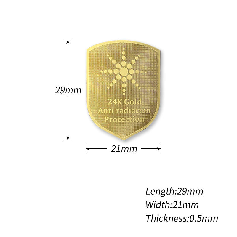 HKM-204371 JD-Shaped Sunflower Metal Phone Sticker - Vibrant Electroplated Design
