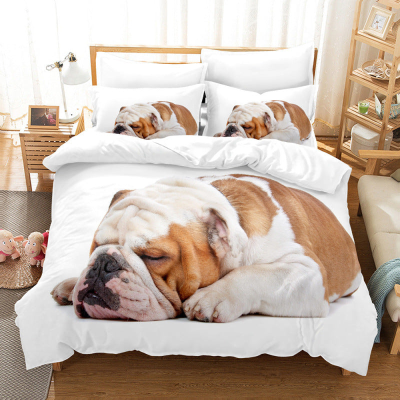 HKM-204627 Coral Fleece Bedding Set for Pets - Multiple Sizes and Three-Piece Options