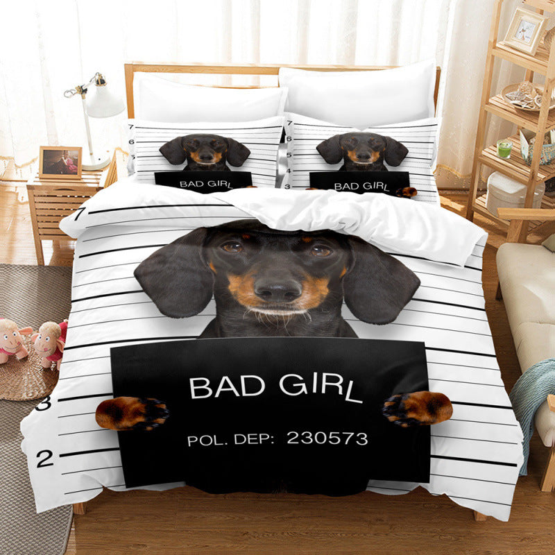 HKM-204627 Coral Fleece Bedding Set for Pets - Multiple Sizes and Three-Piece Options