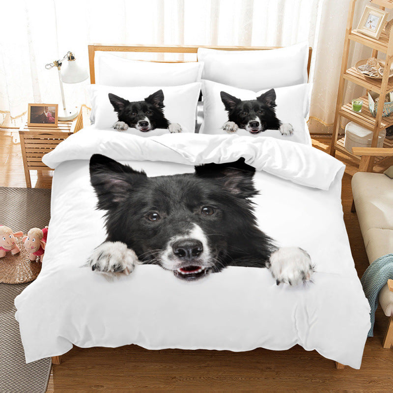 HKM-204627 Coral Fleece Bedding Set for Pets - Multiple Sizes and Three-Piece Options