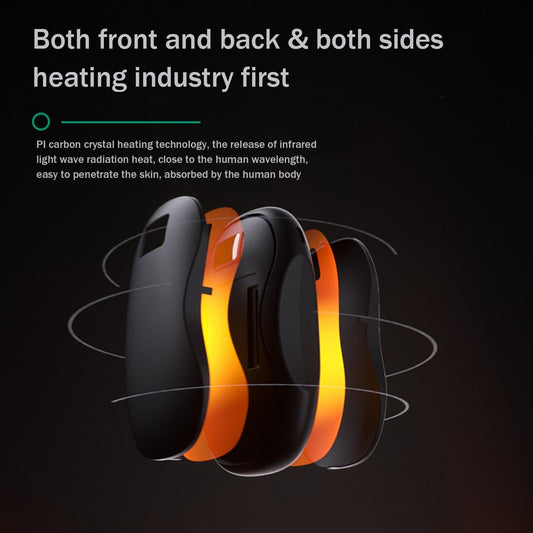 HKM-204691 USB Rechargeable Electric Hand Warmer with Digital Display and Power Bank Function for Camping and Outdoor Activities