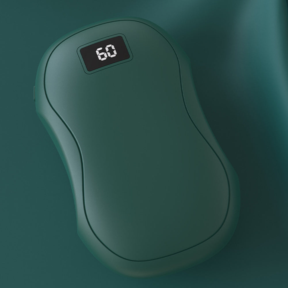 HKM-204691 USB Rechargeable Electric Hand Warmer with Digital Display and Power Bank Function for Camping and Outdoor Activities