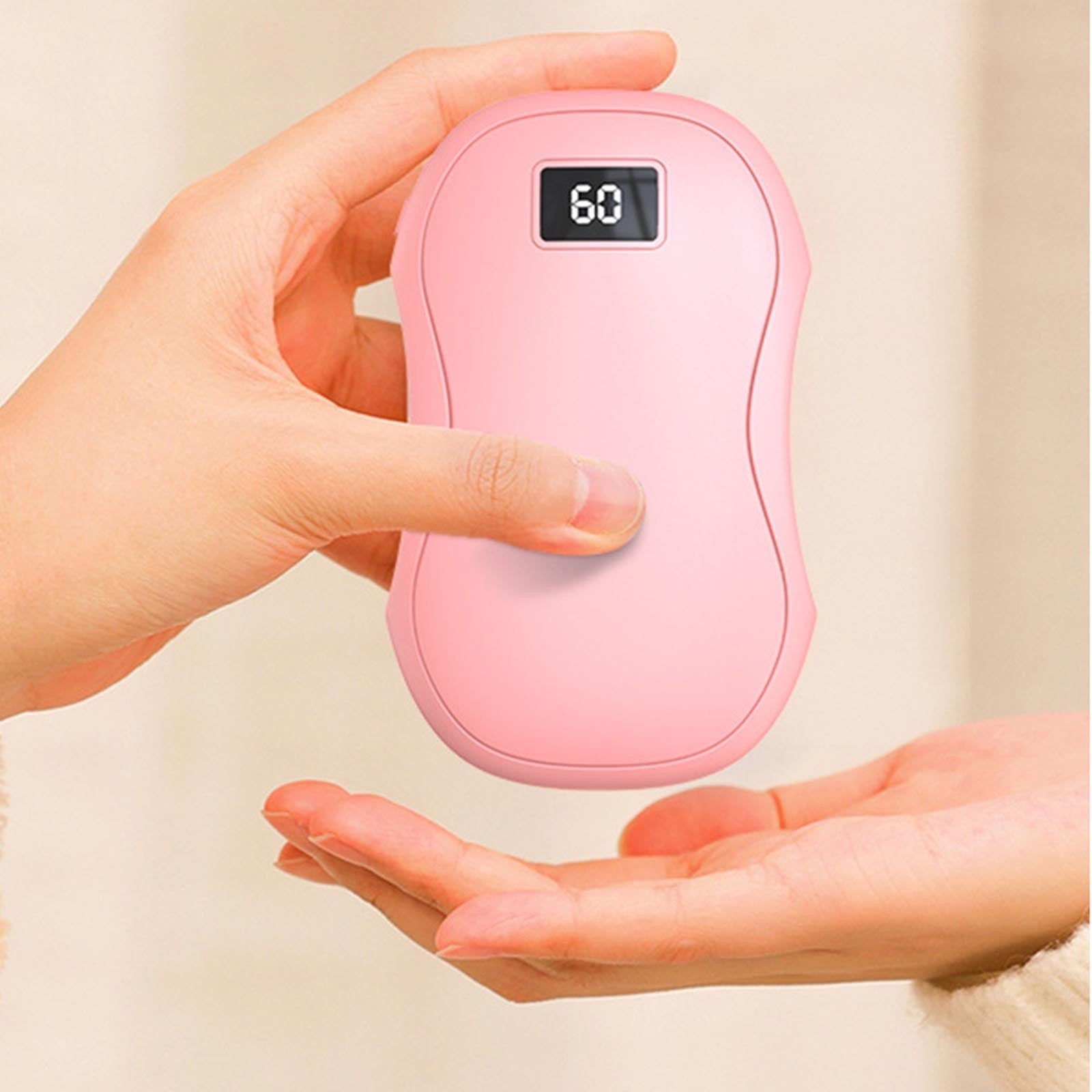 HKM-204691 USB Rechargeable Electric Hand Warmer with Digital Display and Power Bank Function for Camping and Outdoor Activities