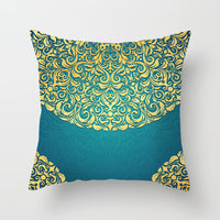 HKM-204755 Mandala Printed Peach Skin Pillowcase for Sofa – Soft and Stylish Cushion Cover