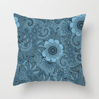 HKM-204755 Mandala Printed Peach Skin Pillowcase for Sofa – Soft and Stylish Cushion Cover