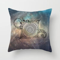 HKM-204755 Mandala Printed Peach Skin Pillowcase for Sofa – Soft and Stylish Cushion Cover