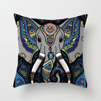 HKM-204755 Mandala Printed Peach Skin Pillowcase for Sofa – Soft and Stylish Cushion Cover