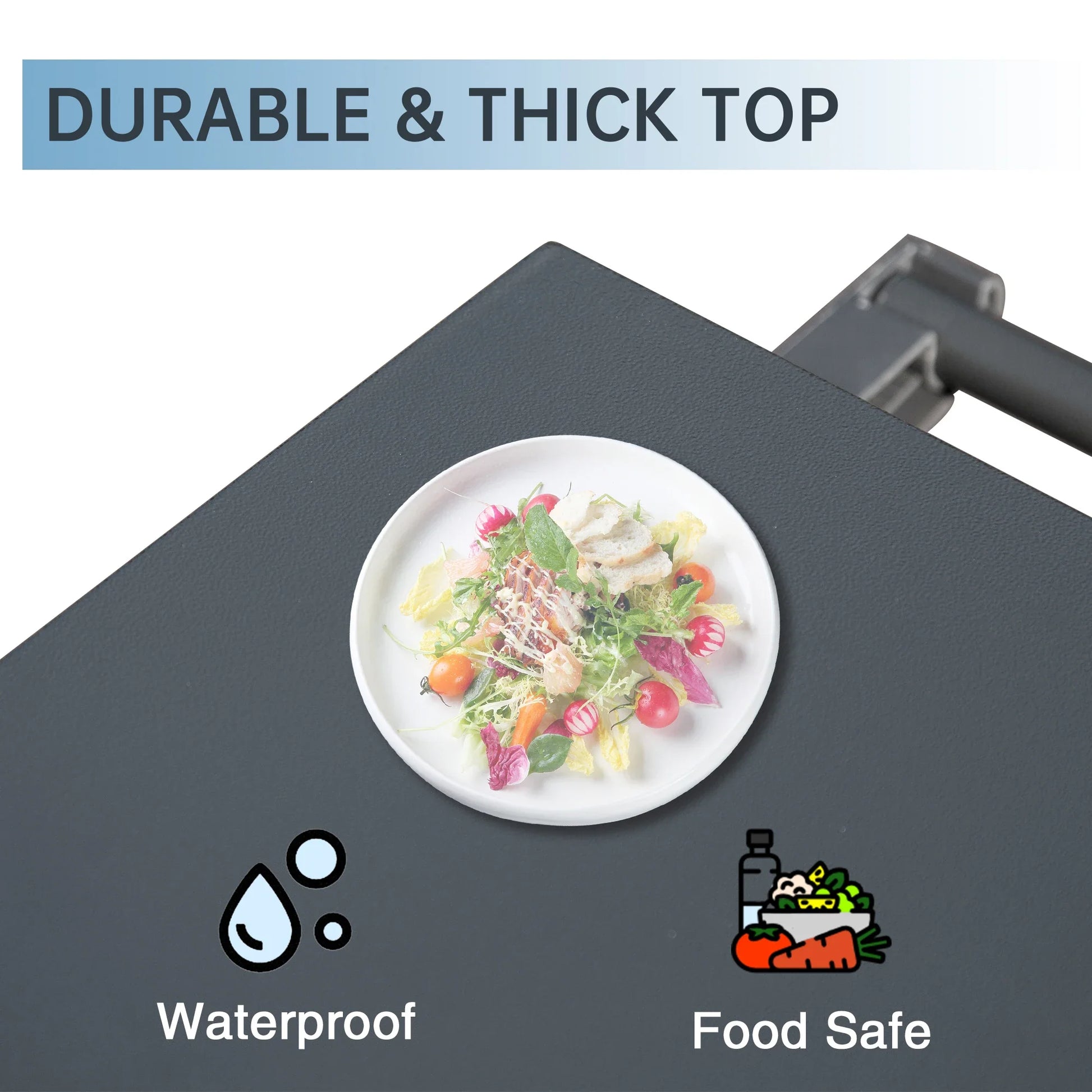 KTX-204819 Adjustable Outdoor Grill Cart with Compact and Durable Design for Easy Transport