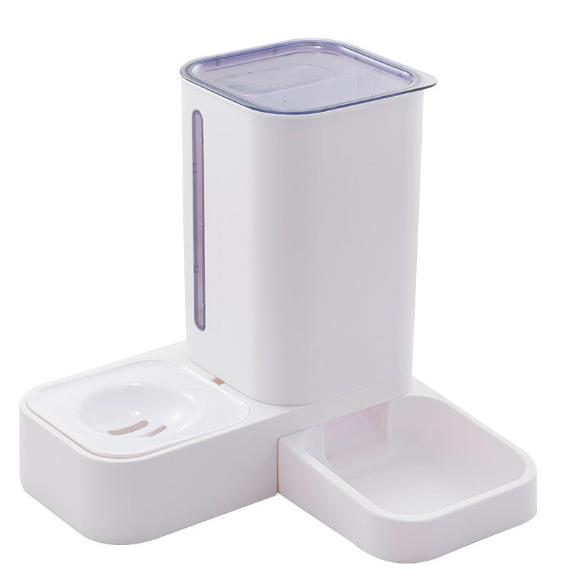 HKM-204819 Automatic Double Plastic Pet Water Bowl in Grey, Blue, or Purple - 32x31x32cm
