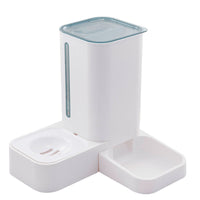 HKM-204819 Automatic Double Plastic Pet Water Bowl in Grey, Blue, or Purple - 32x31x32cm