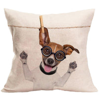 HKM-205011 Animal Pattern Polyester Cushion Cover - 45x45 cm - Available in Multiple Colors