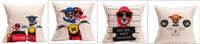 HKM-205011 Animal Pattern Polyester Cushion Cover - 45x45 cm - Available in Multiple Colors
