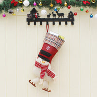HKM-205075 Cozy Christmas Decorative Socks Featuring Old Man, Snowman, and Deer Designs