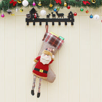 HKM-205075 Cozy Christmas Decorative Socks Featuring Old Man, Snowman, and Deer Designs