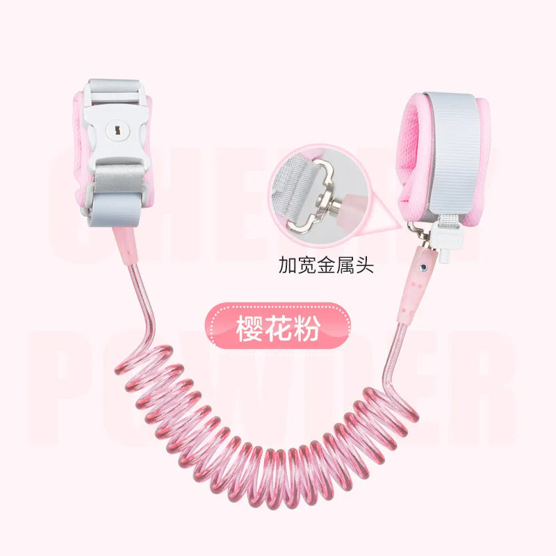 HKM-205139 Adjustable Children's Anti-Lost Wrist Band with Lock – 1.5m Safety Traction Rope