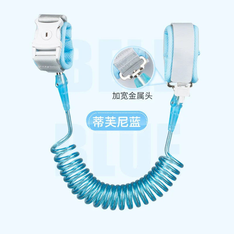 HKM-205139 Adjustable Children's Anti-Lost Wrist Band with Lock – 1.5m Safety Traction Rope