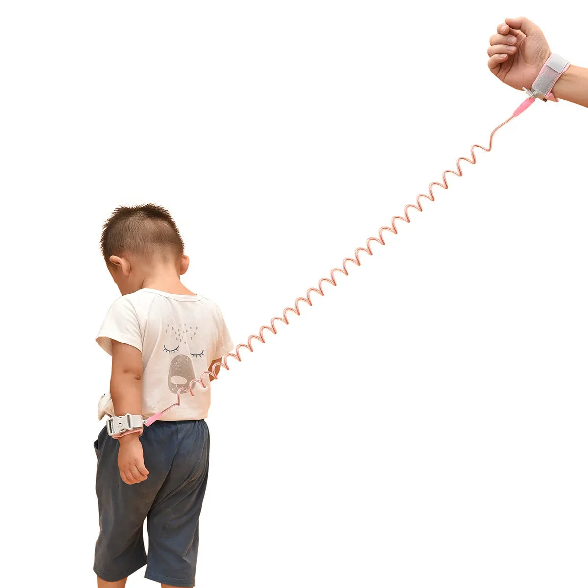 HKM-205139 Adjustable Children's Anti-Lost Wrist Band with Lock – 1.5m Safety Traction Rope