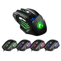 HKM-205203 Wired Luminous Headset with 3.5mm and USB Connectors, Includes Mouse and Mouse Pad